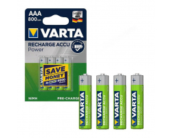 Аккумулятор VARTA RECHARGE ACCU Power HR03 NiMH 800mAh  BL-4