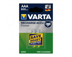 Аккумулятор VARTA RECHARGE ACCU Power HR03 NiMH 800mAh BL-2