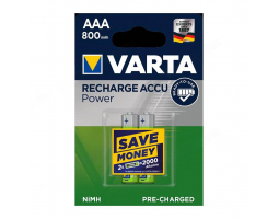 Аккумулятор VARTA RECHARGE ACCU Power HR03 NiMH 800mAh BL-2