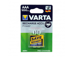 Аккумулятор VARTA RECHARGE ACCU Power HR03 NiMH 1000 mAh BL-2