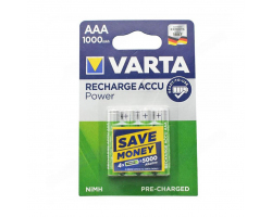 Аккумулятор VARTA RECHARGE ACCU Power HR03 NiMH 1000 mAh BL-4