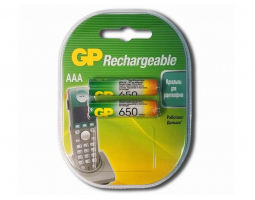 Аккумулятор GP 65AAAHC-U2 AAA/HR03 650mAh BL-2