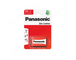 Батарейка солевая PANASONIC zinc carbon 6F22RZ BL-1