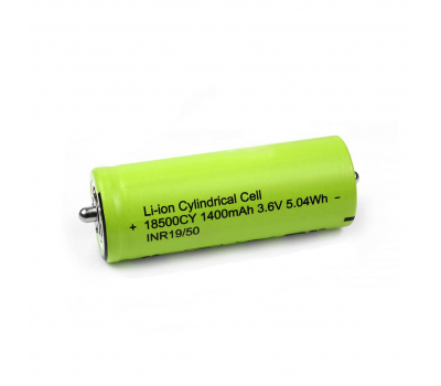 Аккумулятор для бритв и эпиляторов Braun 18500CY 3.6V 1400mAh с цилиндрическими выводами