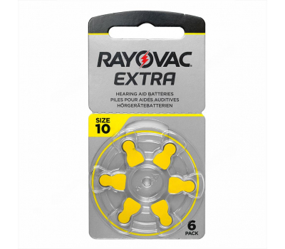 Батарейка Rayovac Extra ZA10 BL-6