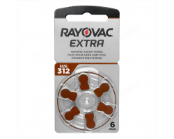 Батарейка Rayovac Extra ZA312 BL-6