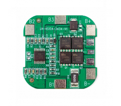 Плата контроля для Li-ion аккумуляторов BMS 4S 12A