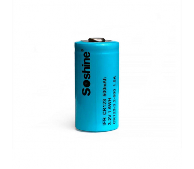 Аккумулятор SOSHINE RCR123 3.2V 500mAh