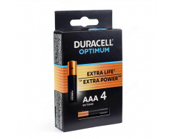 Батарейка алкалиновая DURACELL OPTIMUM LR03 BL-4