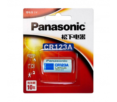 Батарейка для фото PANASONIC Lithium CR123A BL-1 (China)