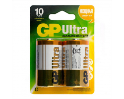 Батарейка алкалиновая GP ULTRA LR20 BL-2