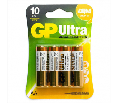 Батарейка алкалиновая GP ULTRA LR6 BL-4