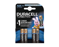 Батарейка алкалиновая DURACELL Turbo Max LR03 BL-4