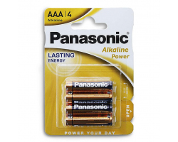 Батарейка алкалиновая PANASONIC Alkaline Power LR03 BL-4