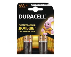 Батарейка алкалиновая DURACELL LR03 BL-4