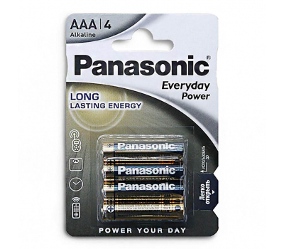 Батарейка алкалиновая PANASONIC Everyday Power  LR03 BL-4