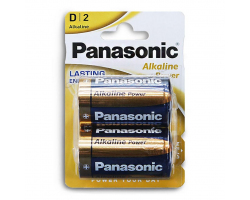 Батарейка алкалиновая PANASONIC Alkaline Power LR20 BL-2