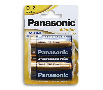 Батарейка алкалиновая PANASONIC Alkaline Power LR20 BL-2