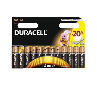 Батарейка алкалиновая DURACELL LR6 BL-12