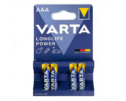 Батарейка алкалиновая VARTA Longlife Power 4903 LR03 BL-4