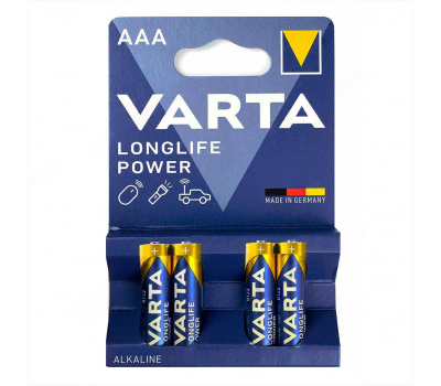 Батарейка алкалиновая VARTA Longlife Power 4903 LR03 BL-4