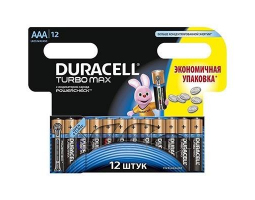 Батарейка алкалиновая DURACELL Turbo Max LR03 BL-12