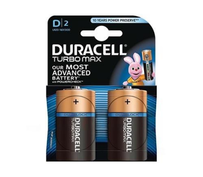 Батарейка алкалиновая DURACELL Turbo Max LR20 BL-2