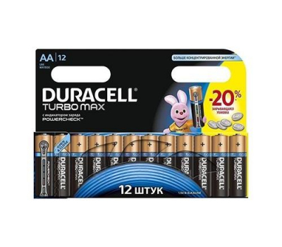 Батарейка алкалиновая DURACELL Turbo Max LR6 BL-12