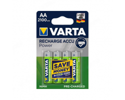 Аккумулятор VARTA RECHARGE ACCU Power HR6 NiMH 2100 mAh BL-4