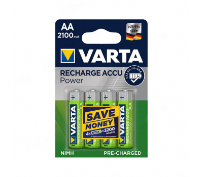 Аккумулятор VARTA RECHARGE ACCU Power HR6 NiMH 2100 mAh BL-4