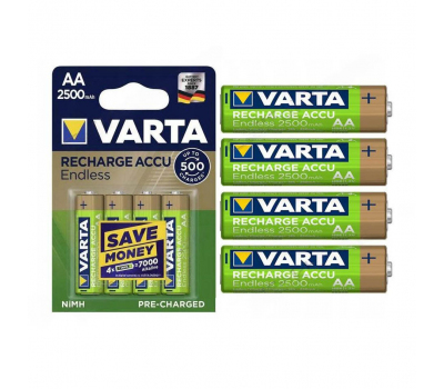 Аккумулятор VARTA RECHARGE ACCU Endless HR6 NiMH 2500 mAh BL-4