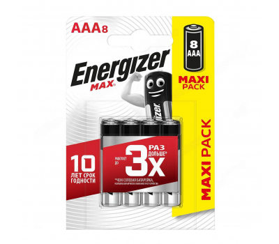 Батарейка алкалиновая ENERGIZER MAX LR03 BL-8