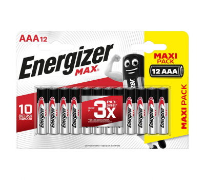 Батарейка алкалиновая ENERGIZER MAX LR03 BL-12 E92