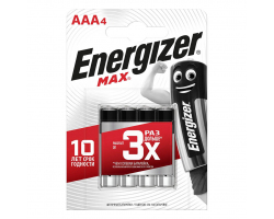 Батарейка алкалиновая ENERGIZER MAX LR03 BL-4 E92