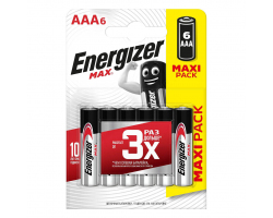 Батарейка алкалиновая ENERGIZER MAX LR03 BL-6 E91