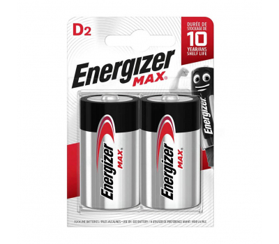 Батарейка алкалиновая ENERGIZER MAX LR20 BL-2 E95