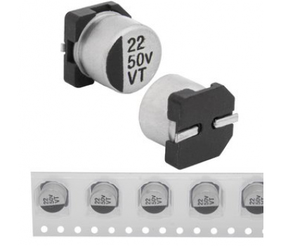 Конденсатор: 22 uF  50 V   105C   6.3*5.4   VT